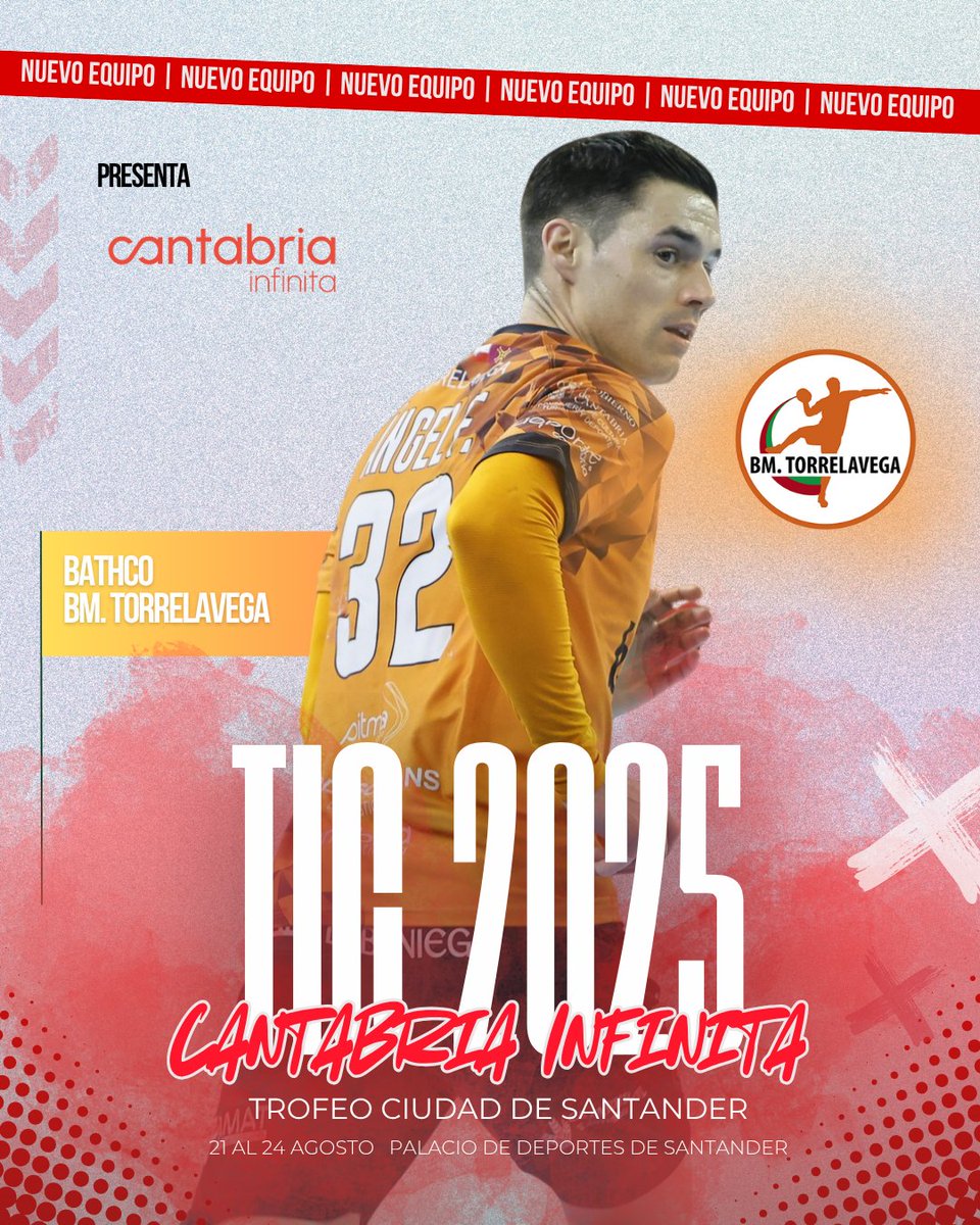 Fed. Cántabra de BM (@fcantabrabm) on Twitter photo 💥 Primer equipo confirmado para el #TICCantabriaInfinita 🏆 <a href="/TurismoSDR/">Turismo Santander</a>: @bmtorrelavega
🟠 #TheOrangeSquad no podía faltar en la cuarta edición. Los del Besaya prepararán en Santander Suna temporada llena de retos.
🤝🏼 𝗣𝗿𝗲𝘀𝗲𝗻𝘁𝗮 <a href="/cant_infinita/">Cantabria Infinita</a>
🇵🇱 #TerritorioBalonmano 💥 Primer equipo confirmado para el #TICCantabriaInfinita 🏆 <a href="/TurismoSDR/">Turismo Santander</a>: @bmtorrelavega
🟠 #TheOrangeSquad no podía faltar en la cuarta edición. Los del Besaya prepararán en Santander Suna temporada llena de retos.
🤝🏼 𝗣𝗿𝗲𝘀𝗲𝗻𝘁𝗮 <a href="/cant_infinita/">Cantabria Infinita</a>
🇵🇱 #TerritorioBalonmano