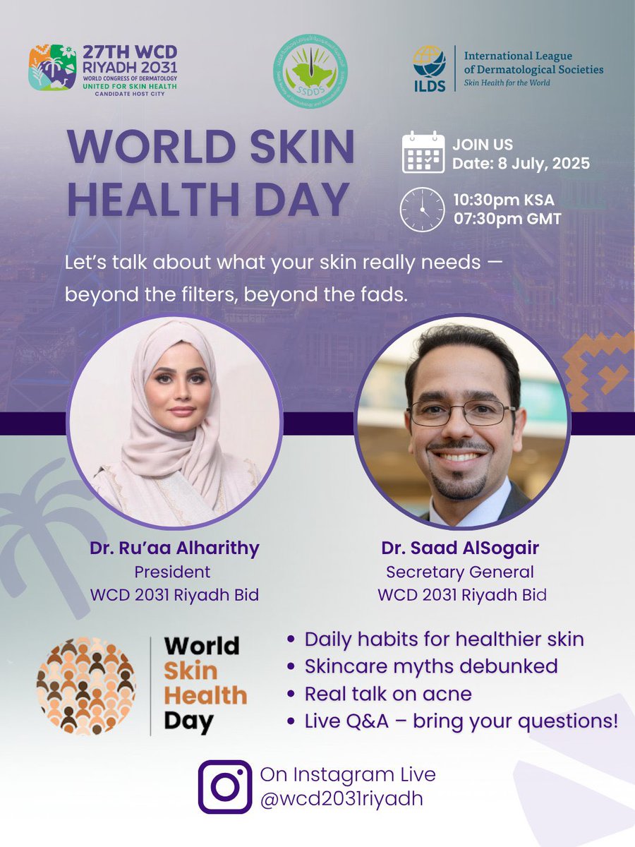 Saudi Society of Dermatology & Derm Surgery(SSDDS) tweet media