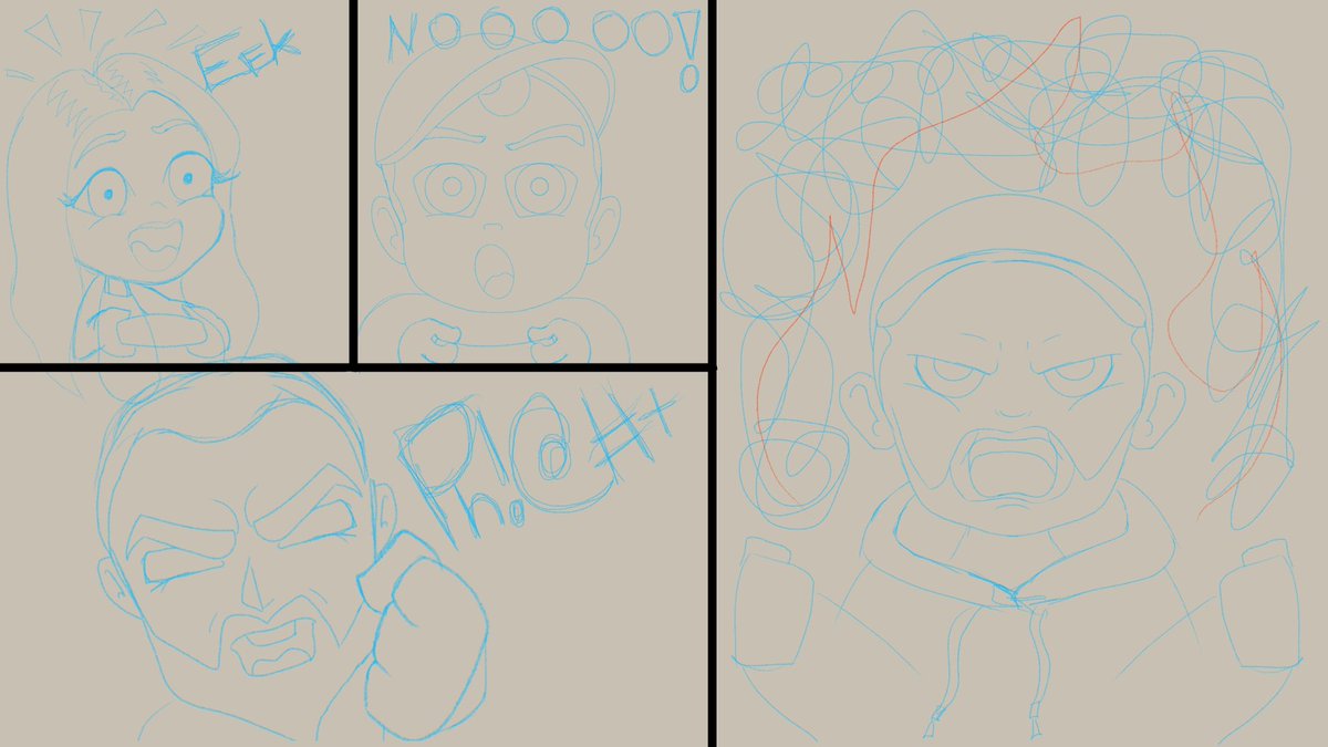 Working on the emotional range of some G+G members during Mario Kart.
Guess who 🚘 🔥 
#wip