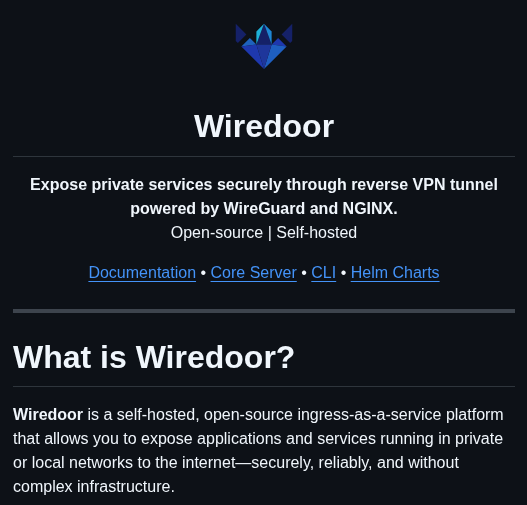 tom_doerr's tweet photo. self-hosted tool to expose private apps and services securely https://t.co/5PZUpVfGjZ