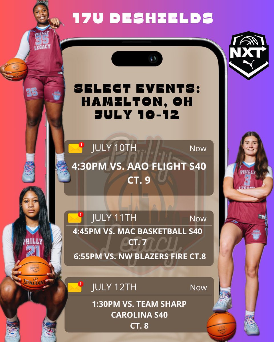 College coaches, plenty of talent! Select Super Showcase Schedule