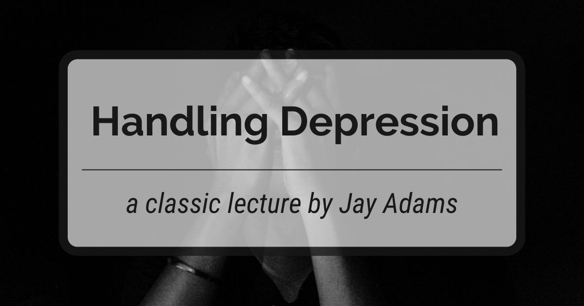 noutheticstud's tweet image. &gt; nouthetic.org/podcast/handli… &lt; This is a classic lecture from Dr. Adams on the common problem of handling depression.
.
#lecture #biblicalcounseling #biblecn #bible #nouthetic #counseling #christian