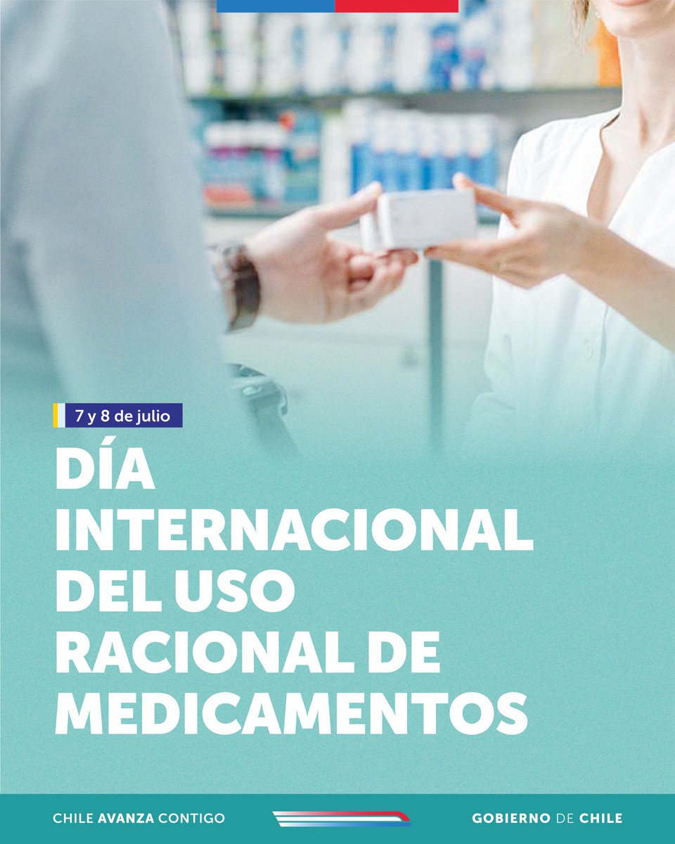 ispch's tweet image. En el Día del Uso Racional de Medicamentos entregamos los siguientes consejos:
1. Tome los medicamentos según las indicaciones de su profesional de la salud.
2. Consulte con su médico(a) o farmacéutico(a) si los medicamentos que compra sin receta son seguros para usted.