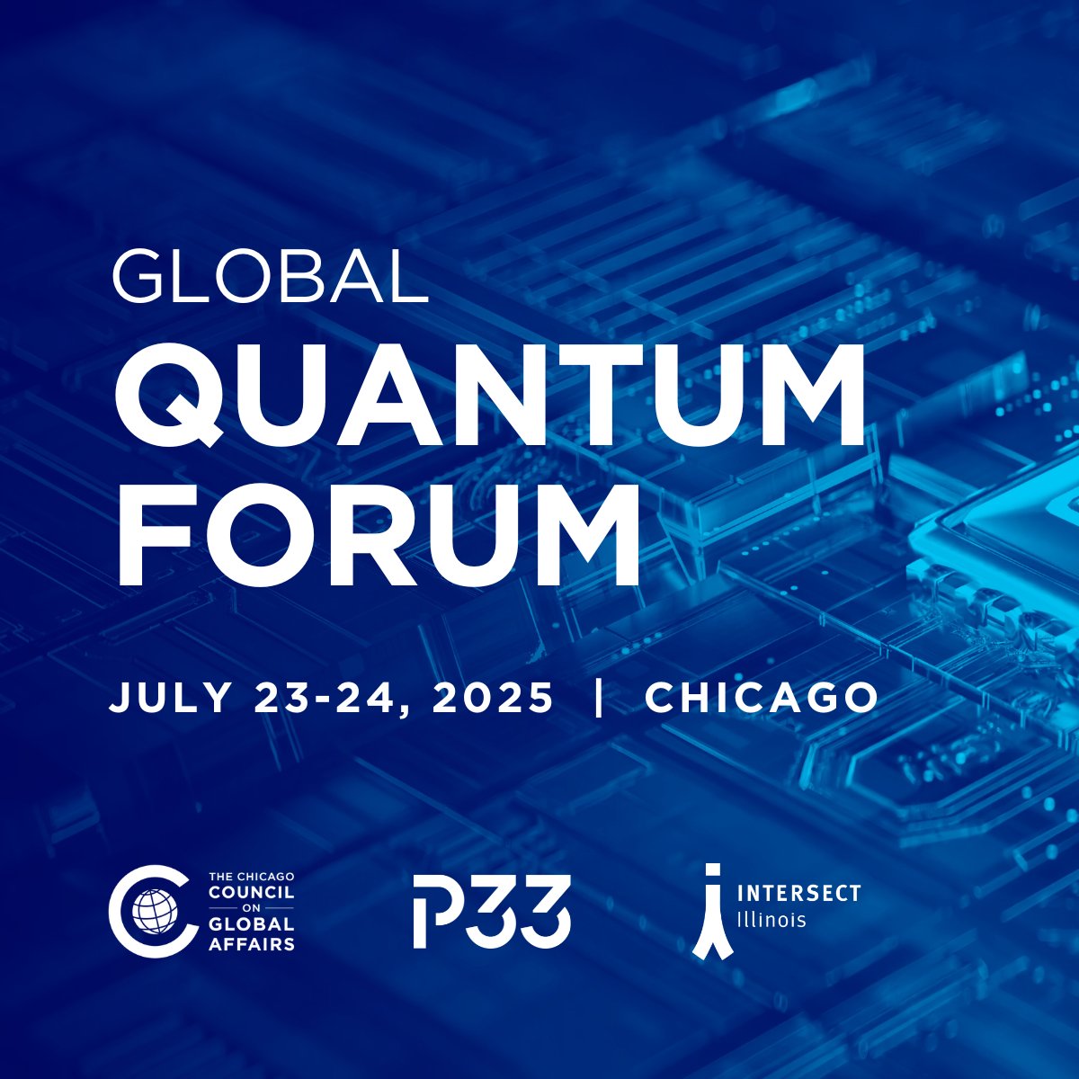 ChicagoCouncil's tweet image. With 70+ speakers and 13 expert-led panels, the Global Quantum Forum co-hosted by @P33Chicago, @Intersect_IL, and @ChicagoCouncil, is a two-day event you won’t want to miss! Join us to examine the opportunities and challenges of the quantum revolution. brnw.ch/21wTY1M