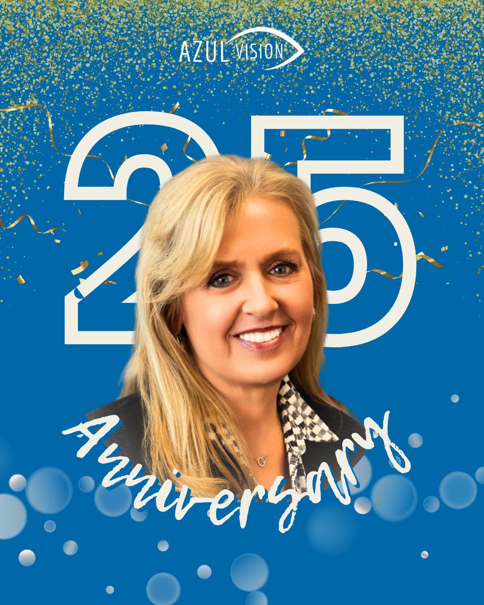 AzulVisionX's tweet image. Celebrating 25 years with Shannon Leonardson! As our Specialty Services Counselor, she’s helped thousands of patients through surgery with compassion and care. Thank you, Shannon, for your incredible dedication to Azul Vision! #WorkAnniversary #AzulVision #PatientCare #Eyecare