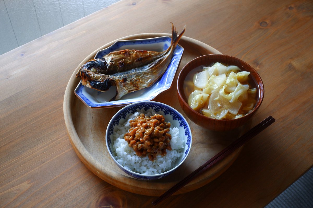 干物納豆お味噌汁
