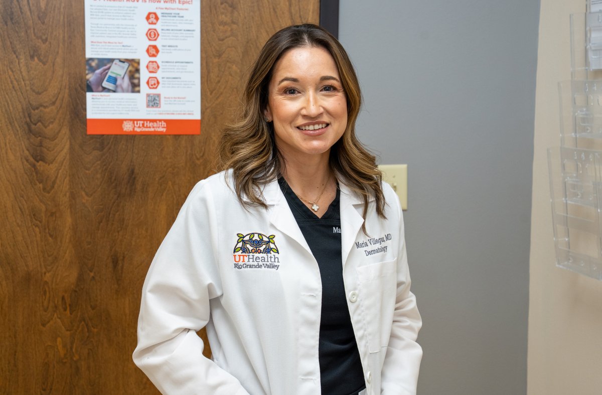 UTRGVNewsroom's tweet image. ☀️ A sunburn today can mean skin damage tomorrow.
UT Health RGV dermatologist Dr. Maria Villegas shares essential summer skin safety tips — from choosing the right SPF to preventing fungal infections in the South Texas heat. 🧴👒💧
Read more: utrgv.news/SummerSkinSafe…
#UTHealthRGV
