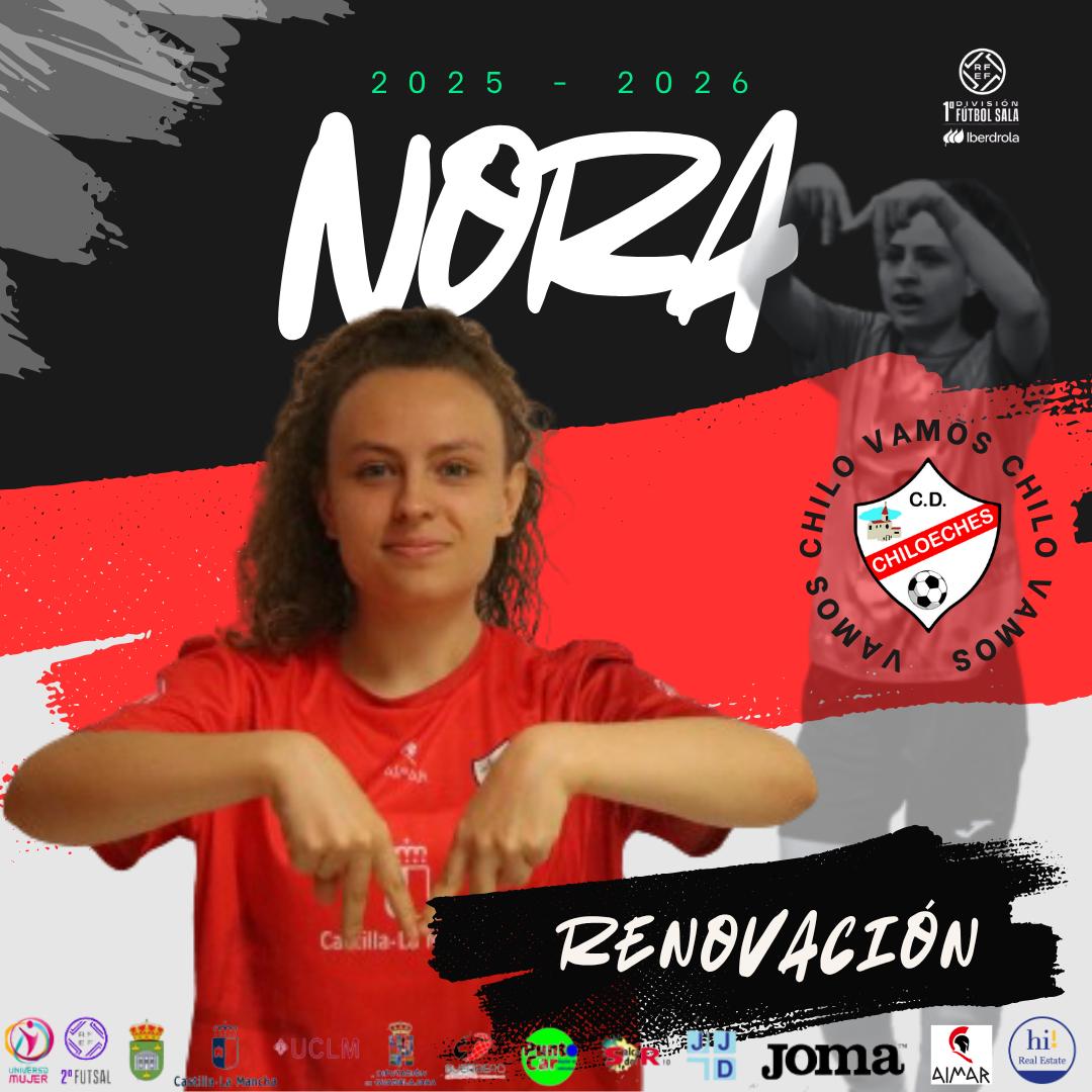 ‼️ RENOVACIÓN ‼️ 

En su primera temporada en el club nos ha ganado a todos...

NORA MARTINEZ <a href="/noramr_8/">noramr_8</a>

La pivot seguirá de rojilla en #PrimeraIberdrolaFS demostrando su calidad y compromiso 

🔴⚪️ SOMOS DE PRIMERA 🔴⚪️
