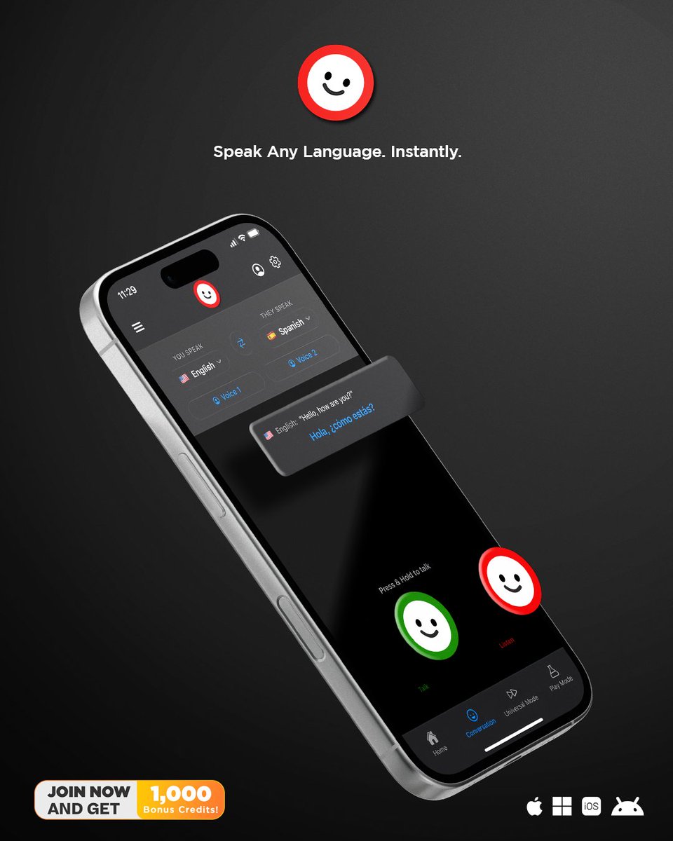 dababels's tweet image. Dababel is officially available for everyone!
Speak Any Language. Instantly.
Try it now for free over at dababel.com