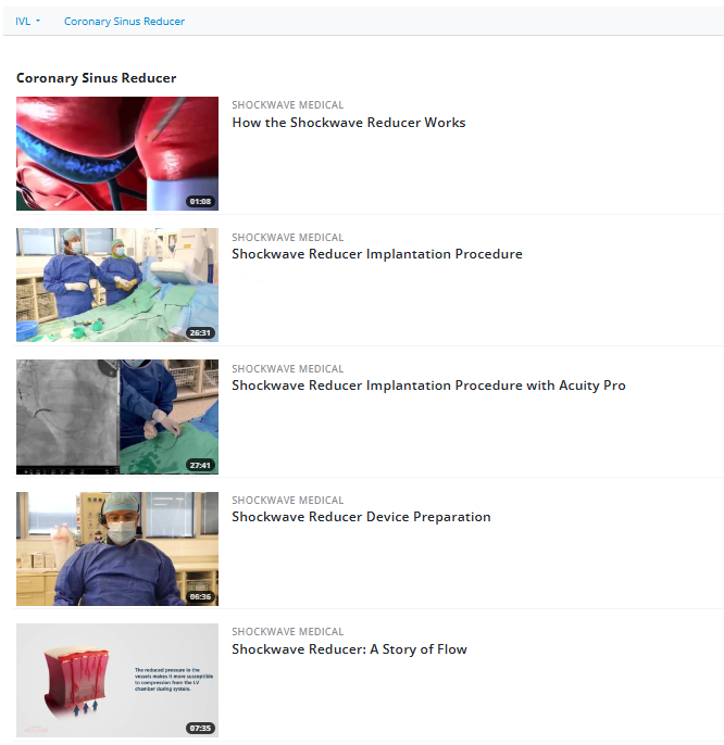 ShockwaveIVL's tweet image. New on @VuMedi for international physicians — everything you need to know about #ShockwaveReducer! Check out our channel to learn more about the life-changing device that’s helping thousands of refractory angina sufferers live fuller lives. Watch the new videos now:…