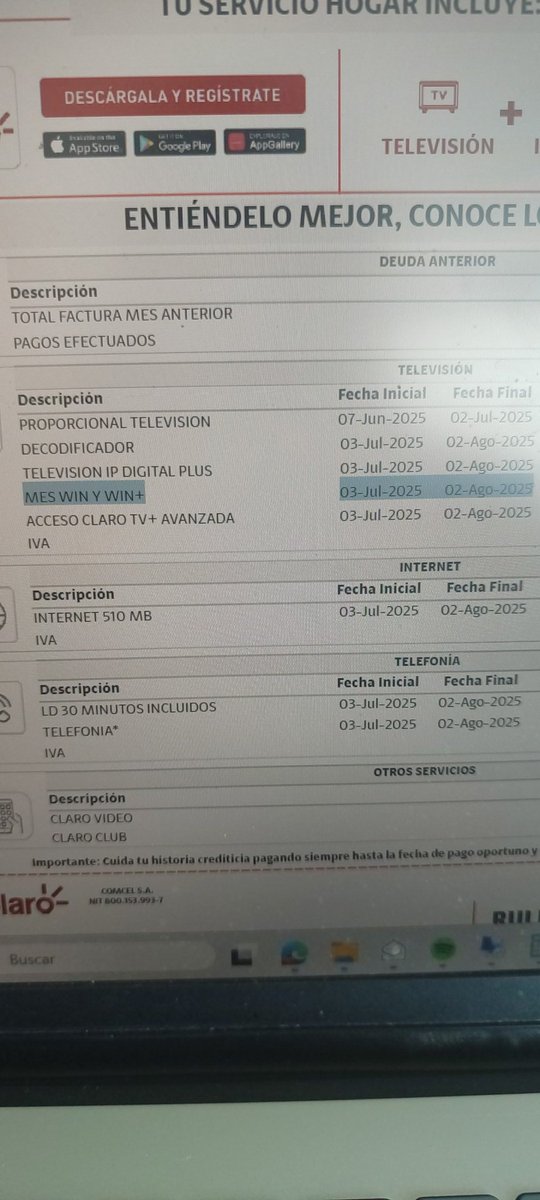 rulexor's tweet photo. @ClaroColombia Ese cargo que está resaltado no lo he solicitado https://t.co/gavLHyfApB