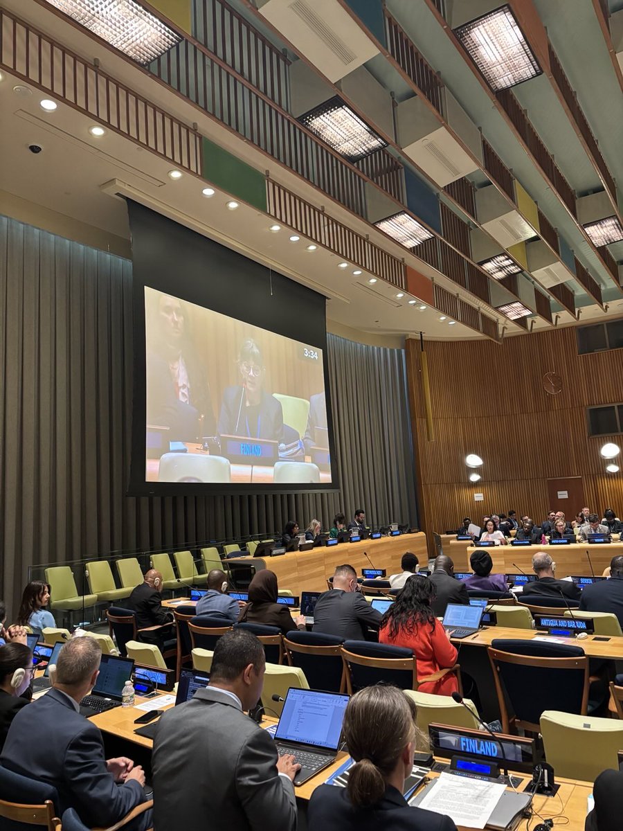 A special session of the Assembly of States Parties to the #RomeStatute of the #ICC is underway in New York. 

“We strongly support efforts to align the International Criminal Court’s jurisdiction over the crime of aggression.” 

🇫🇮National Statement: finlandabroad.fi/web/un/current…