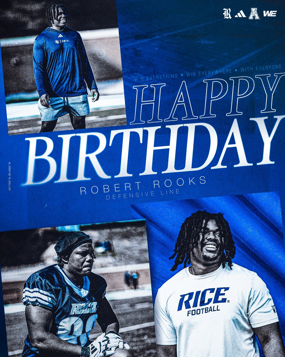 Happy Birthday to our Defensive Coordinator, <a href="/CoachKay713/">Jon Kay</a>, &amp; Freshman <a href="/RobRooks55/">Rob Rooks</a> 🥳🎂

#WE