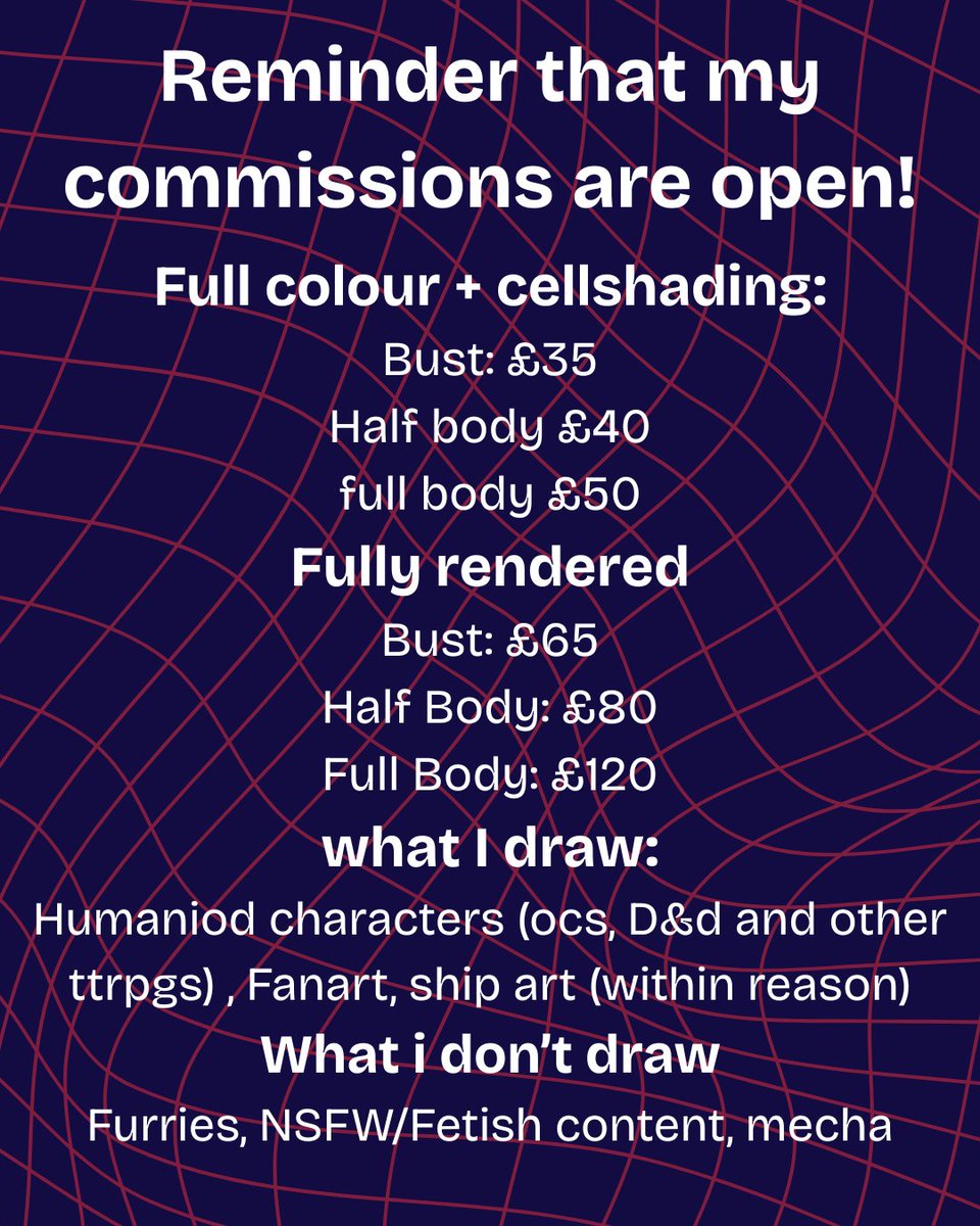 Unplugged_spiri's tweet image. Hey ! i have commissions open in my dms on here and instagram or through VGEN if youre interested!