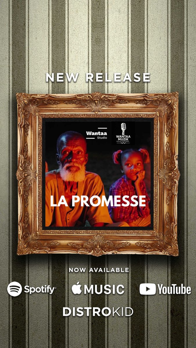La Collaboration #LaPromesse avec #WantaaMuzik est désormais disponible sur toutes les plateformes de streaming 💽🌍

<a href="/Spotify/">Spotify</a> <a href="/AppleMusic/">Apple Music</a> <a href="/youtubemusic/">YouTube Music</a> <a href="/DistroKid/">DistroKid</a>