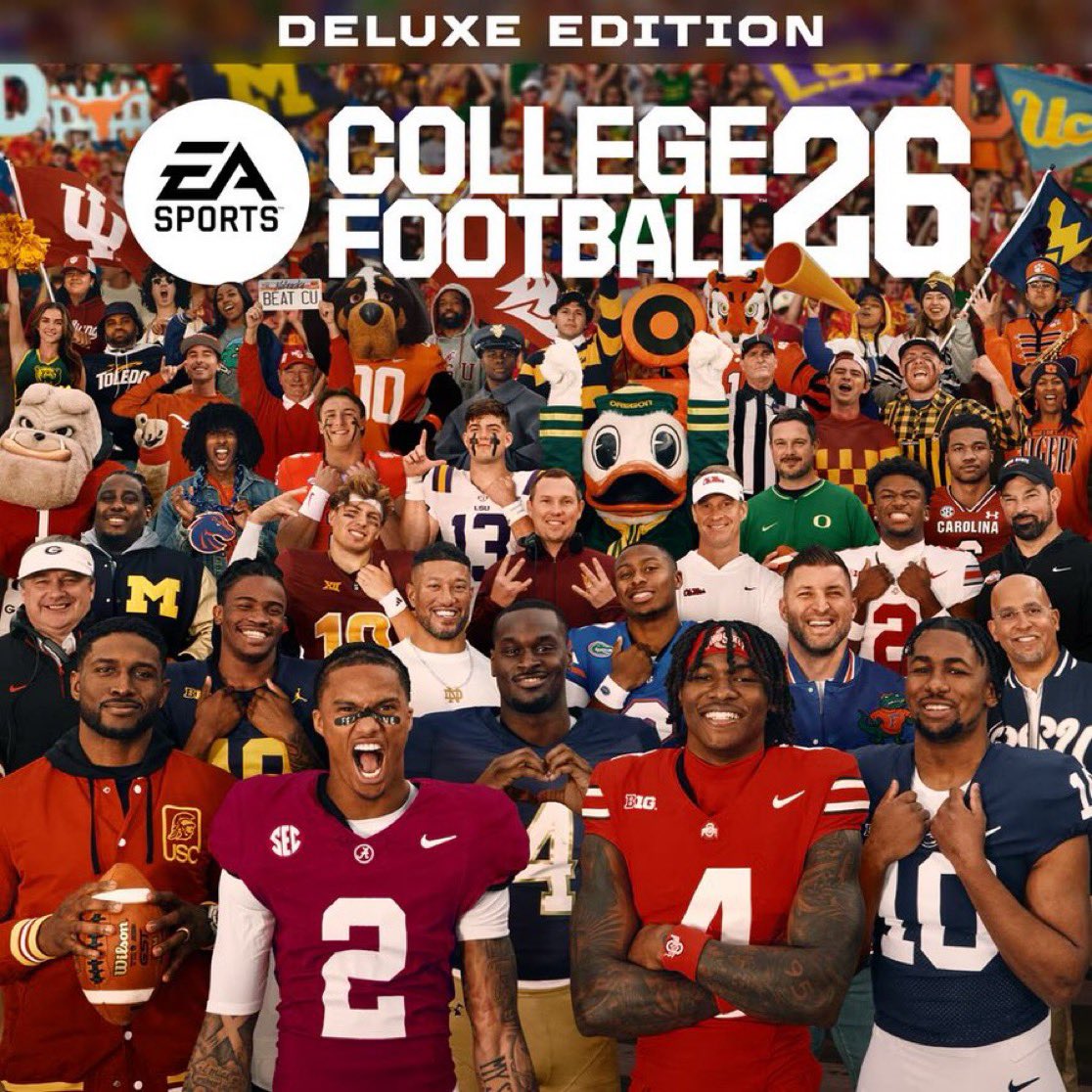 GIVEAWAY TIME

I’m pairing up with <a href="/new_era72/">ᴅᴏxx ⚡️</a> to giveaway 2 copies of the new EA Sports College Football 26 game‼️
To enter:

1️⃣ Must be following me and <a href="/new_era72/">ᴅᴏxx ⚡️</a>
2️⃣ Like + RT this post
3️⃣ Comment below your favorite CFB team and console type

Winners will be selected tomorrow!