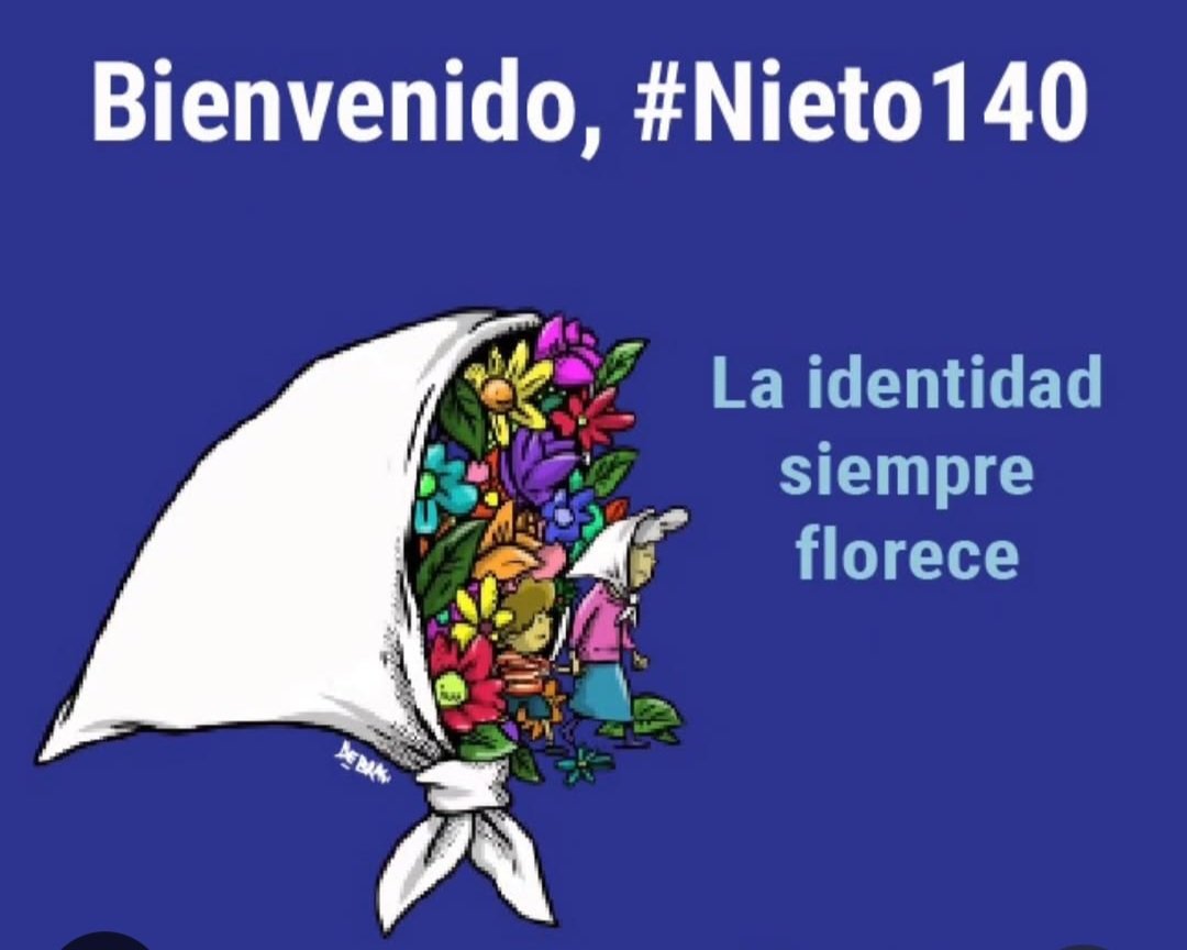 "Abuelas de Plaza de Mayo" ha trobat el nét nro 140.
Els seus pares segueixen desapareguts i ell havia estat apropiat.
Aquestas dones les "locas" de la plaça són les meves referents eternes del feminisme real, que surt de les entranyes, que mou muntanyes!
