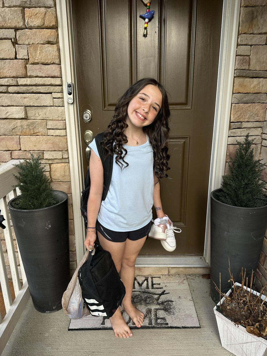 First Day of Middle School for this Boss Lady! 😎 🤓