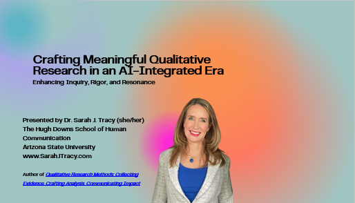 SarahJTracy's tweet image. Imagine AI is an animal assisting researchers with their qualitative projects. What animal is it, and why? In today's National Communication Association workshop, answers included:
snake
scorpion
rabbit
seeing eye dog.
And, of course it's all of these!
What's it for you?