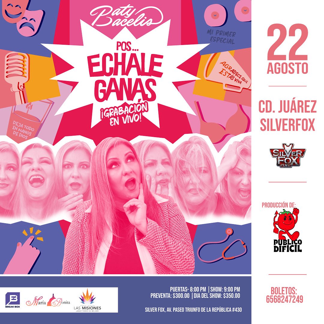 🎤✨ ¡SE ARMÓ, JUARITOS!
Con el corazón en la mano y muchas emociones, les cuento que el 22 de agosto se graba en vivo mi primer especial de comedia, después de 12 años de darle duro a la vacilada 🎭💥

Y tenía que ser en Ciudad Juárez, una de las ciudades que más amor me ha dado