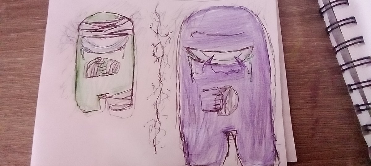 xxUSAx3's tweet image. Miren, estan bien culero , queria pasarlo a digital pero ni para eso sirvo 🥹.
En mi au Green pierde la memoria por un accidente, despues de 5 años  se vuelven a encontrar pero ya no Sera lo mismo pipipi  (lo hare en digital despues), bye #AmongUs #rodamrix  #indigoxgreen #Au