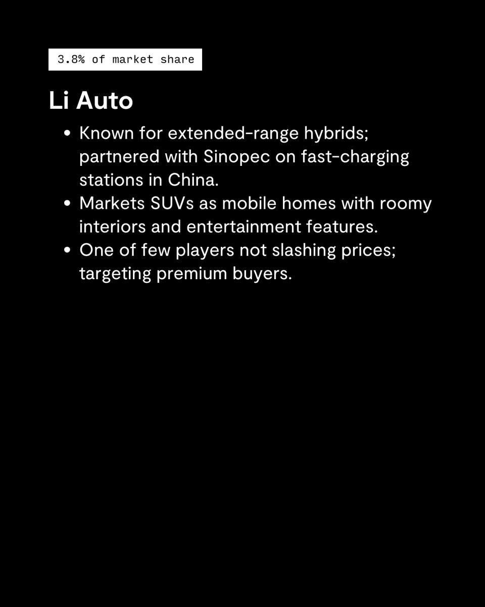 Joanna Chiu (@joannachiu) on Twitter photo 🚗 2/ It’s not the first time China’s EV market has spiralled into a race to the bottom — hundreds of brands have folded since 2018. In these posts, I broke down how the top 7 players are responding: with mergers, AI hype, global expansion — even flying cars. <a href="/restofworld/">Rest of World</a> 🚗 2/ It’s not the first time China’s EV market has spiralled into a race to the bottom — hundreds of brands have folded since 2018. In these posts, I broke down how the top 7 players are responding: with mergers, AI hype, global expansion — even flying cars. <a href="/restofworld/">Rest of World</a>