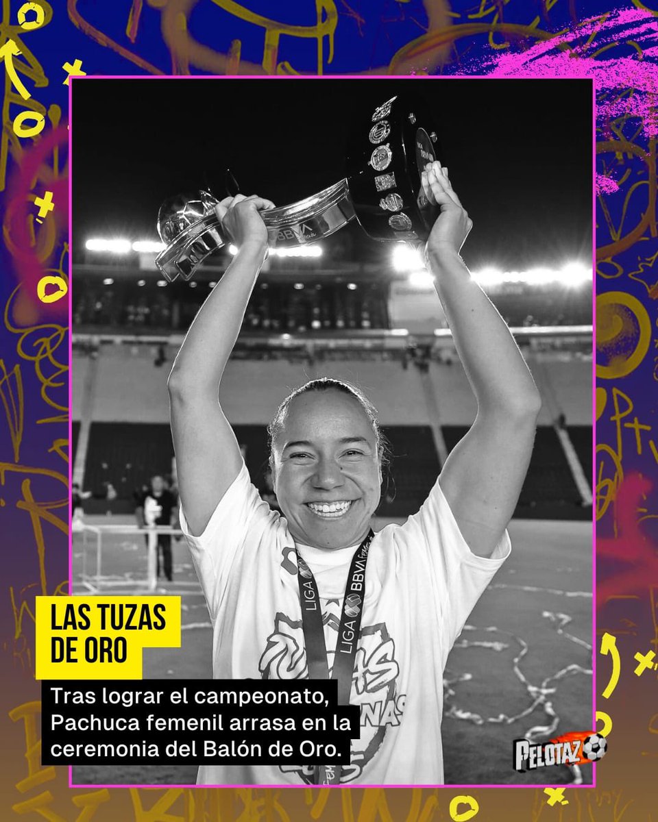 LAS DIOSAS DEL VIENTO VISTEN DE DORADO 🌬️🏆

Temporada histórica para Pachuca Femenil: ganaron TODO en el Balón de Oro 🥇

🔸 Esthefanny Barreras, Portera del Año
🔸 Óscar Torres, DT del Año
🔸 Charlyn Corral, Jugadora del Año

¡Las Tuzas arrasaron! ⚽️
#PachucaFemenil #BalónDeOro