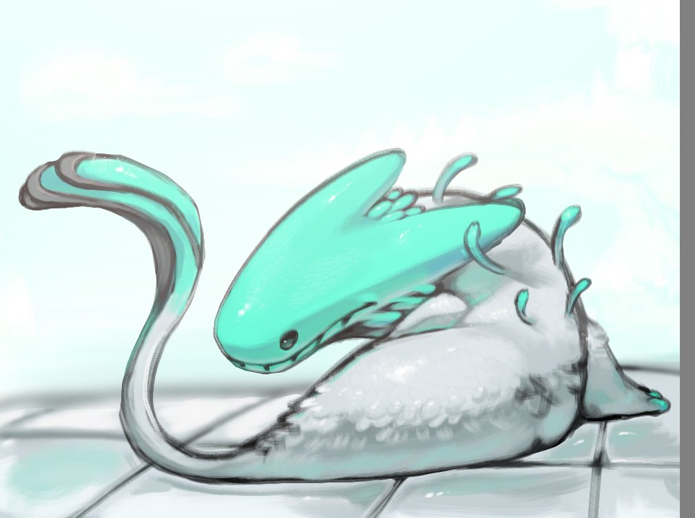 capricoopla's tweet photo. This stupid lizard I'm trying to invent gimme a moment (helium lizard) #rw #rainworld https://t.co/INhlPSU55m