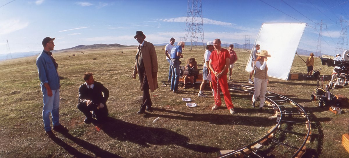 1995 - David Fincher filming in Lancaster, California.