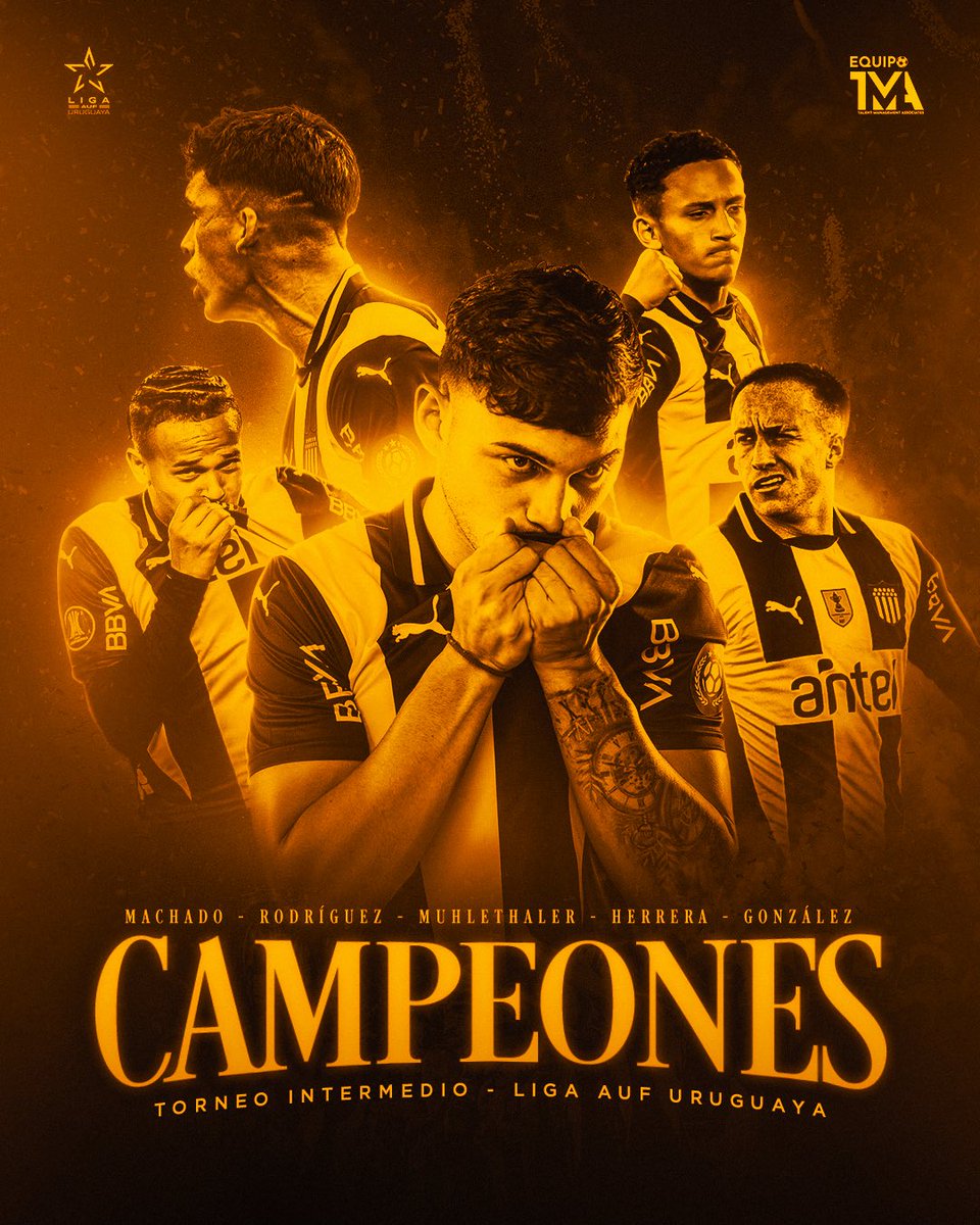 𝐂𝐀𝐌𝐏𝐄𝐎𝐍𝐄𝐒 🏆

Peñarol se consagró Campeón del Torneo Intermedio 2025 con la presencia de 5 jugadores TMA a lo largo de los partidos 🤩

Felicidades a todos, estamos con ustedes 💪