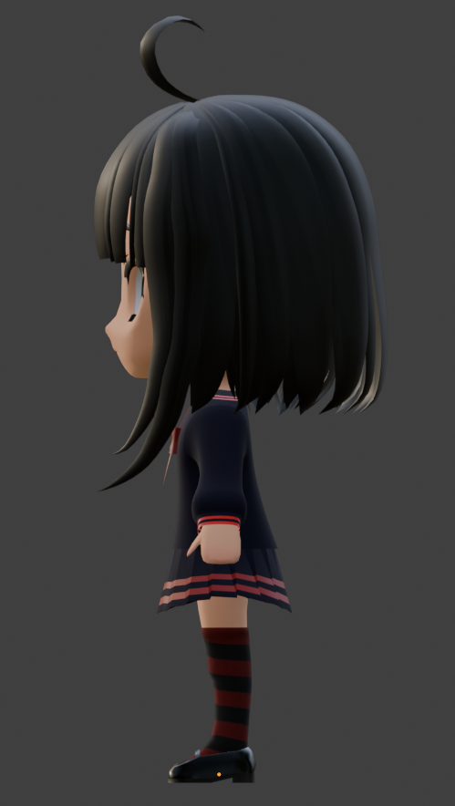 KriszSwainer's tweet photo. Behold! Here is Panka-chan!
This is the final result of my #Chibi !

#blender #3DModel #anime #vtuber #envtuber #VTuberUprising #VRChat https://t.co/NRXRWKXZ8V