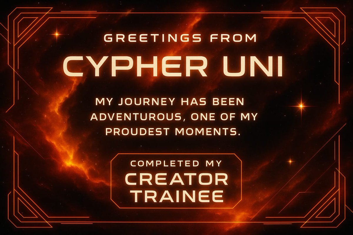 JulietChin55141's tweet photo. So grateful for the #CypherUni community! 
💖 Graduated as a #CreatorTrainee and couldn't have done it without the amazing support and inspiration. Excited for what's next! Join the tribe: https://t.co/LrE2Oco1P6
#CypherUni #CreatorTrainee #CreatorPostcard https://t.co/dVwknuxTNs
