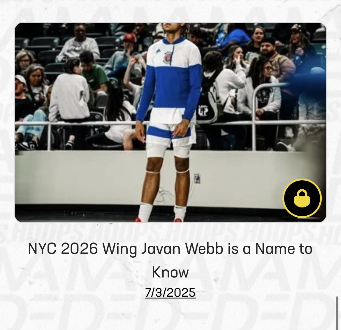 Brian Reichert (@_brianreichert) on Twitter photo Get asked all the time who’s the next breakout player in NYC
2026 Wing Javan Webb
Size, Very Skilled, Creator, High IQ and tons of scoring ability
Scanlan standout should be a lock for an All CHSAA Selection
Check out his recruitment here
madehoops.com/made-society/a… Get asked all the time who’s the next breakout player in NYC
2026 Wing Javan Webb
Size, Very Skilled, Creator, High IQ and tons of scoring ability
Scanlan standout should be a lock for an All CHSAA Selection
Check out his recruitment here
madehoops.com/made-society/a…