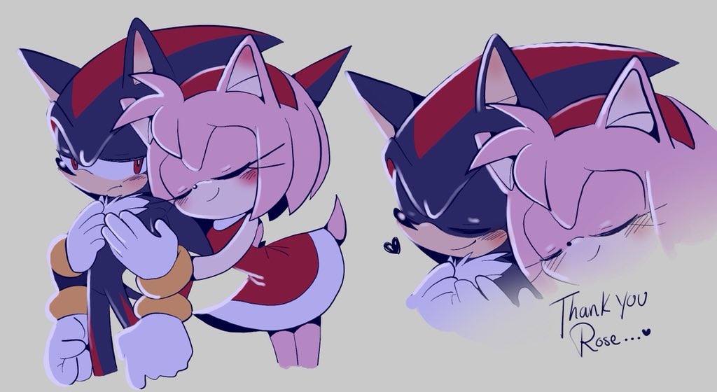 I found this and said, "Wow! What year is this? It's too beautiful to just forget about it like that!"

#shadamy #AmyRose #ShadowTheHedgehog 

(unknown artist, but if you know him, give me his username so I can give him credit)