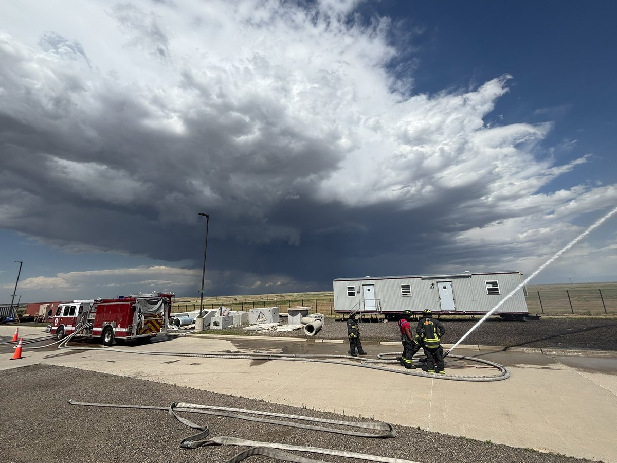 Aurora Fire Rescue (@aurorafiredpt) on Twitter photo As predicted by <a href="/NWSBoulder/">NWS Boulder</a> a brief landspout was observed in an open field as seen from the City of Aurora Public Safety Training Center between 15:09 and 15:13 this afternoon. Images captured looking northeast toward Watkins Rd., north of Quincy Ave. #cowx As predicted by <a href="/NWSBoulder/">NWS Boulder</a> a brief landspout was observed in an open field as seen from the City of Aurora Public Safety Training Center between 15:09 and 15:13 this afternoon. Images captured looking northeast toward Watkins Rd., north of Quincy Ave. #cowx