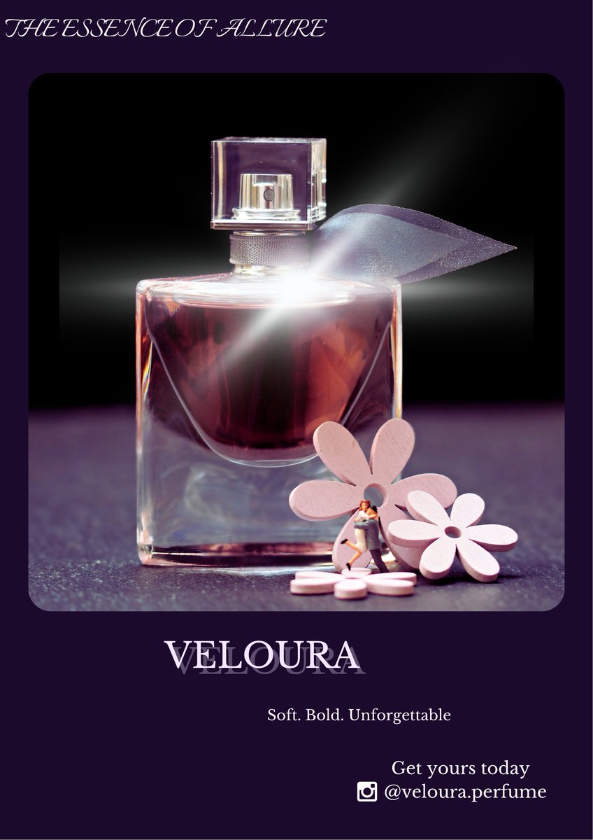 Oluwademil3397's tweet image. Soft glow. Bold scent.
Crafted for those who don’t just arrive...they enchant.
Day 19/30 🌸✨
#PerfumeAd #DesignChallenge #creativeflow #Dailydesign