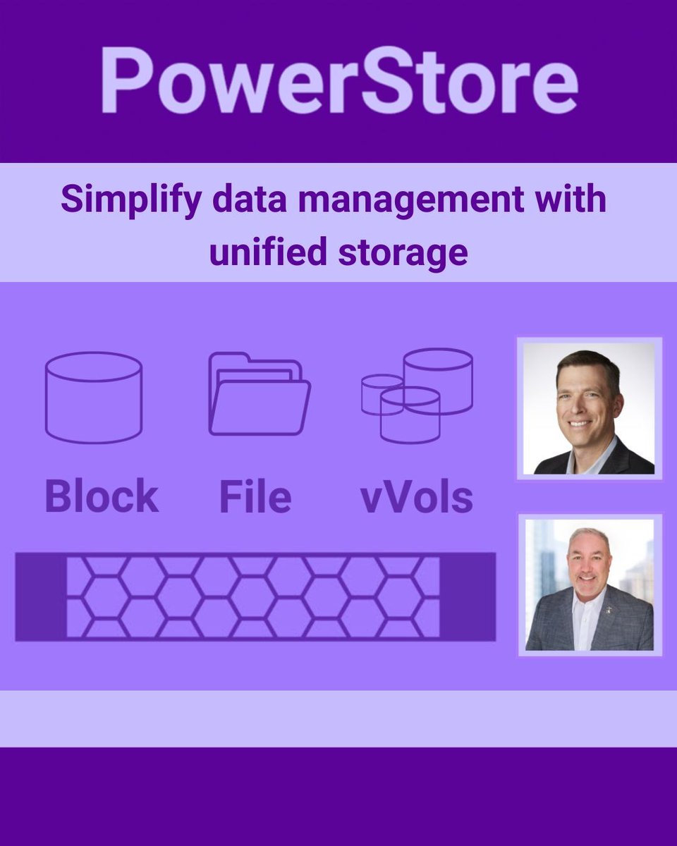 jefcalla's tweet photo. Simplify, Empower, Unify with Dell PowerStore. Empower your storage with unified solutions, consistent performance, seamless mobility, and unmatched resiliency for all workloads. Watch experts Drew and Jodey: https://t.co/pIULSEVV0I
 #iwork4dell https://t.co/HINbyZM6SS