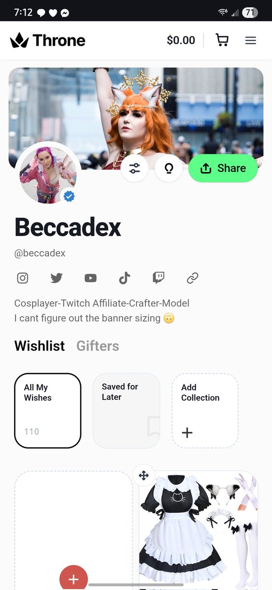 Maybe spoil me a little ? Throne.com/Beccadex