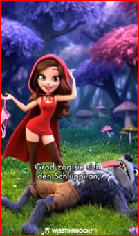 Der Rotkäppchen Song 😂
<a href="/GretzSilke49/">Clara888</a> 
youtu.be/XXR70552es8