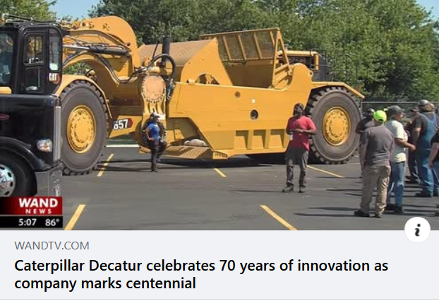Caterpillar Decatur Map Caterpillar is celebrating 100 years of global impact—and its Decatur ...