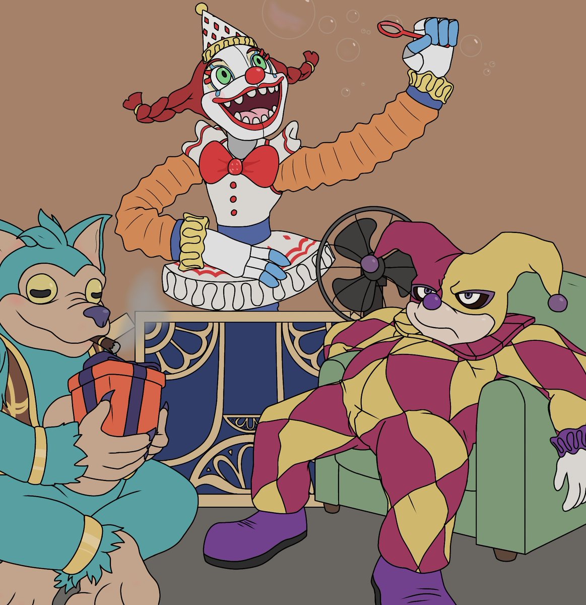 RGamer2300's tweet image. I decided not to scrap this...!
Summer heatwave, I guess?
#SecretoftheMimic #fnaffanart
