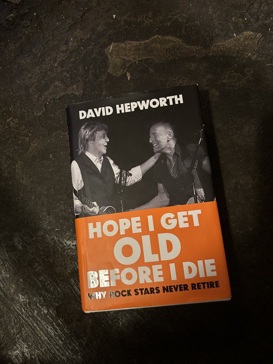 I’m squarely in this book’s target demographic, but still. It’s brilliant. Best in the Hepworthian rockstalgia genre… “You like to think you chose the right music when the truth is that the music chose you.” #HopeIGetOldBeforeIDie