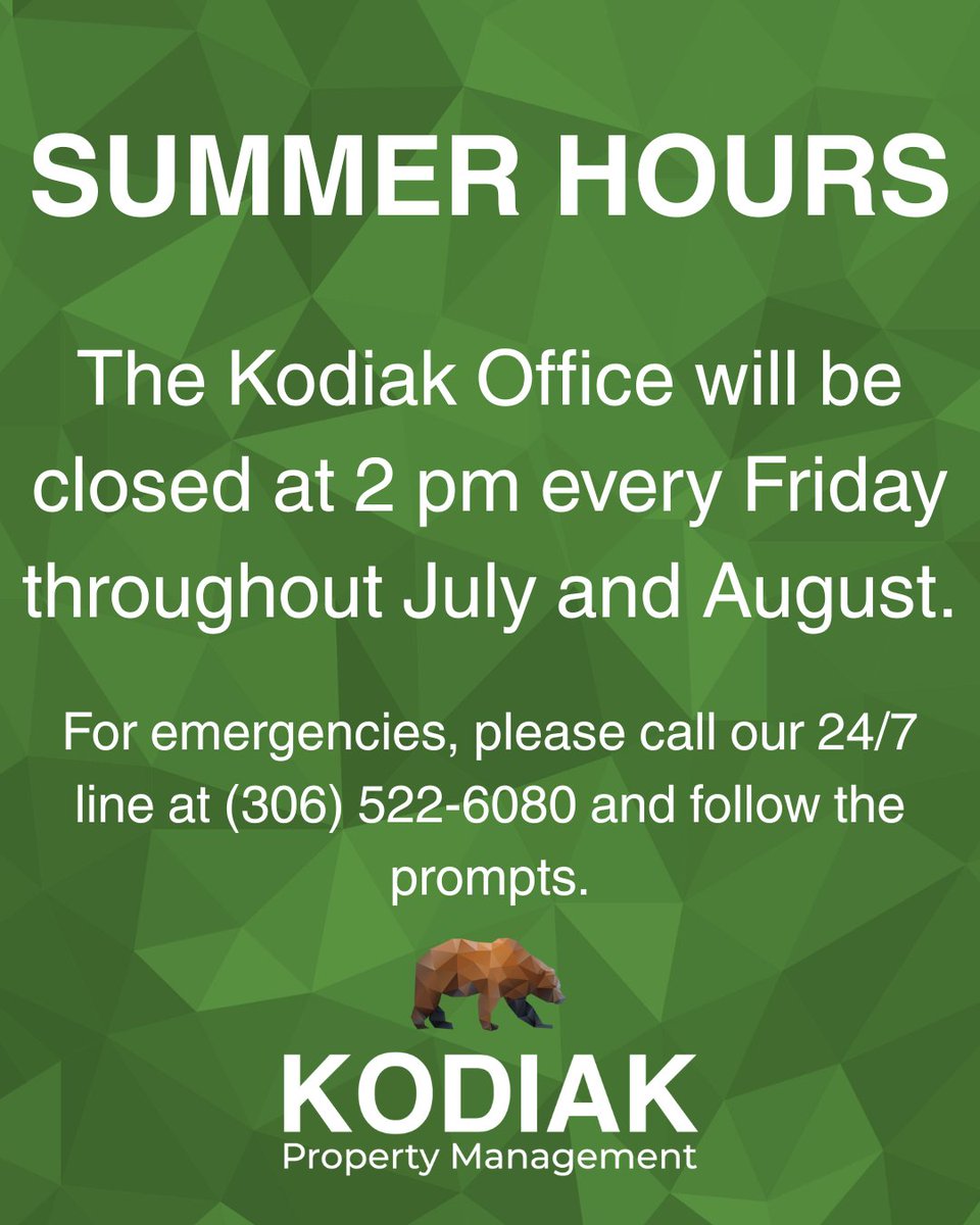 Summertime is here! ☀️
Our office will be closing at 2 pm on Fridays throughout July &amp; August. #SummerFun