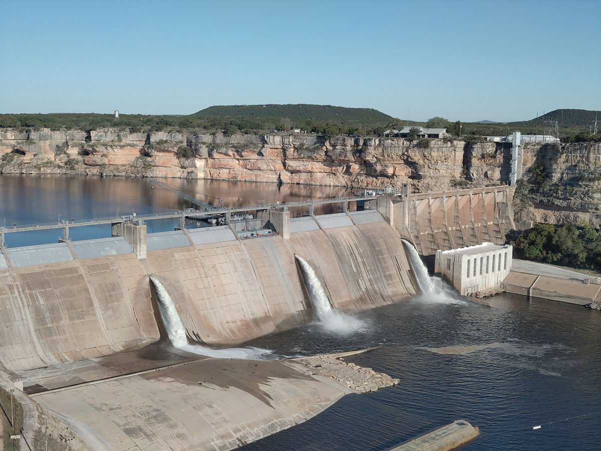 The Brazos River Authority closed the one open gate at Possum Kingdom Lake's Morris Sheppard Dam at 4:21 p.m. today, Monday, July 7, 2025. The release is now about 780 cfs.

brazos.org/about-us/news/…