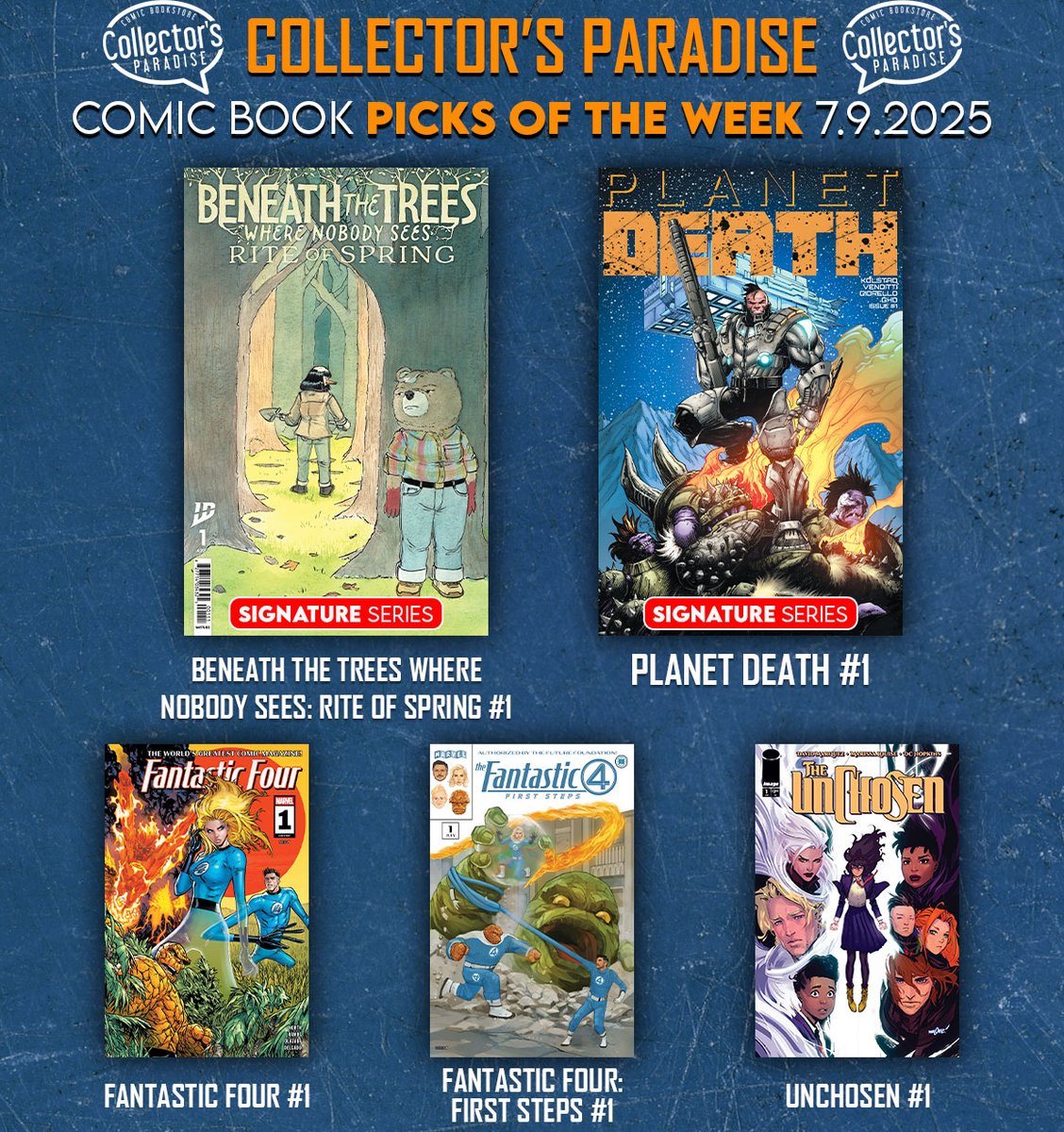 cparadize's tweet image. 💥 Check out the COMIC BOOK Picks of the Week for this Wednesday, July 9th!
