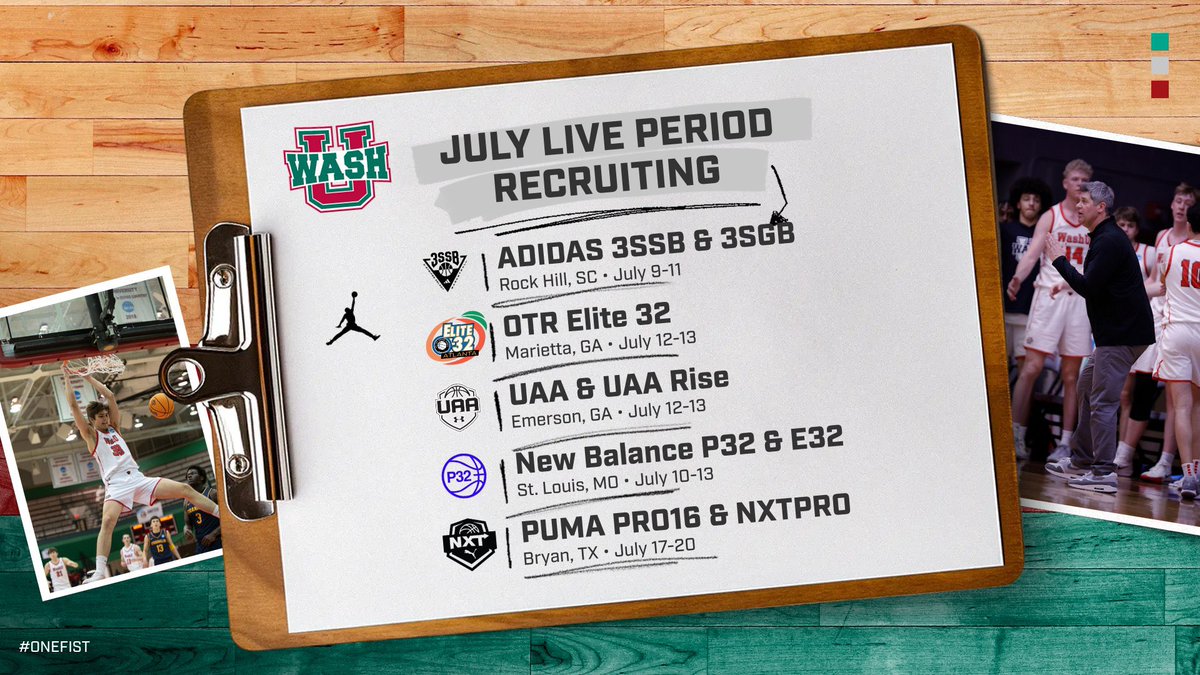 🏀 Recruiting July Live Periods 📝

High Academic 2026 &amp; 2027 prospects - if you’re playing at any events below, DM us:

📚 GPA
🎥 Film
📅 Schedule

⬇️ Adidas 3SSB, OTR Elite 32, UAA, P32, Puma PRO16