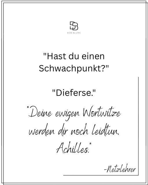 Solche Wortspielereien mag ich.