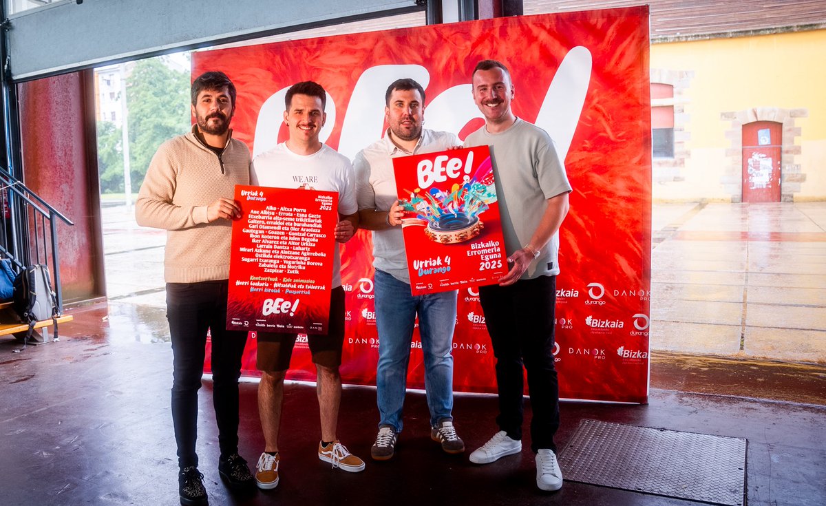 🥳 Hilabete luzez isilpeko lanean aritu ostean, desiatzen geunden proiektu berri hau zuei kontatzeko!

Gaur egin dugu publiko: Bizkaiko Erromeria Eguna jaio da, lehenbizikoz urriaren 4an #Durango-n antolatuko dena! 🤩👏👏👏 

🔗 facebook.com/share/1CVPdg2o…

🔗 instagram.com/erromeriaeguna…