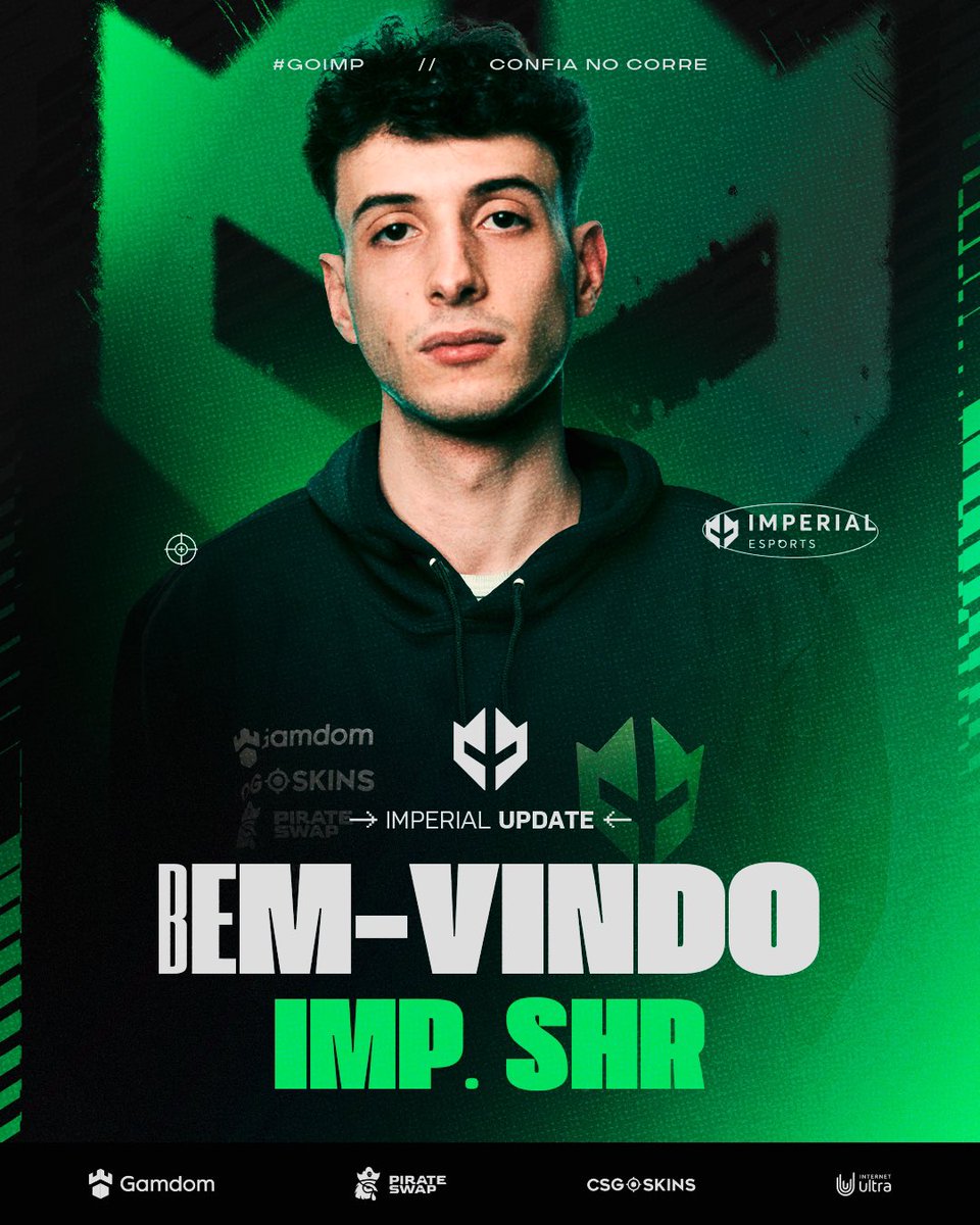 Agora é oficial🔥

Damos as boas-vindas ao <a href="/Shrcs27/">Gil</a>, que chegou pra somar e fazer história junto com a gente.

Seja bem-vindo ao Império 💚

#GoIMP #IMPCS2