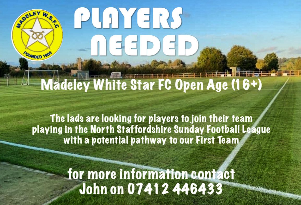 Madeley White Star FC (@fcmadeley) on Twitter photo 